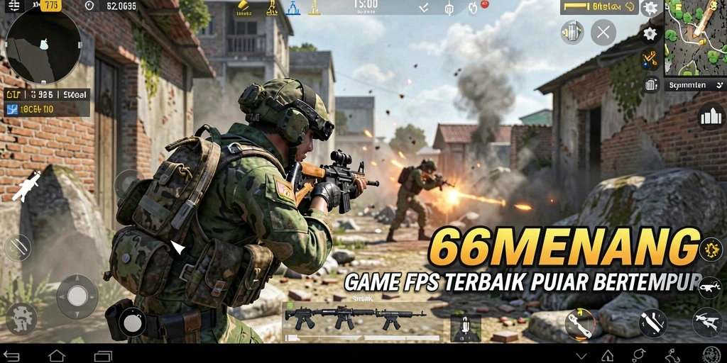 Screenshot gameplay 66MENANG dengan aksi pertarungan yang intens.