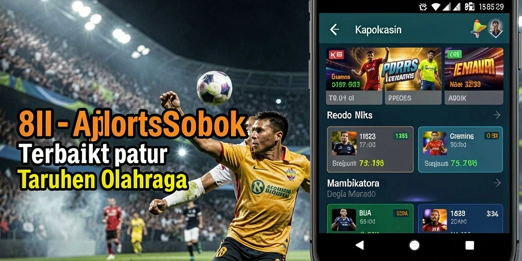 Tangkapan layar utama 8II menampilkan antarmuka taruhan olahraga yang menarik.