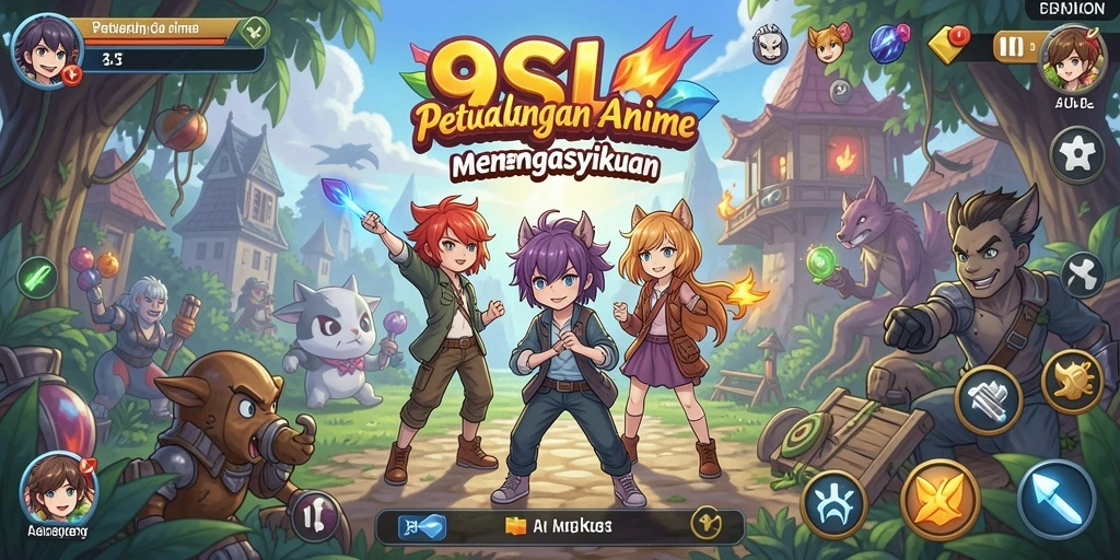 Tangkapan layar gameplay <strong>9SL</strong> menampilkan petualangan seru dalam dunia Anime.