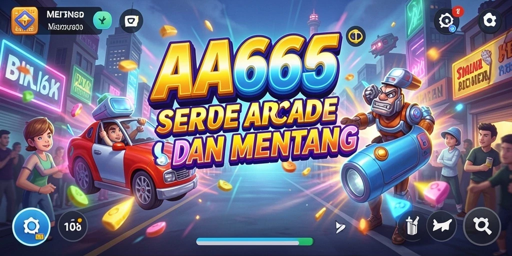 Tampilan gameplay seru dari AA666 dalam genre Arcade.