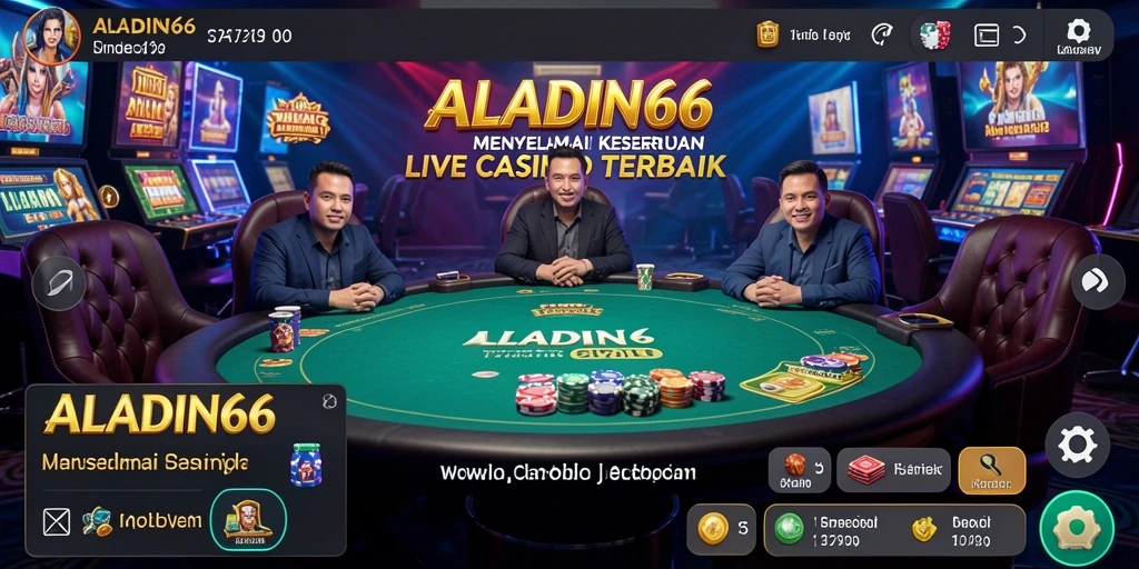 Menampilkan gameplay Live Casino yang mendebarkan dan interaktif.