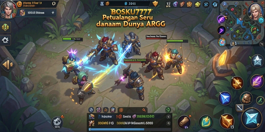 Tangkapan layar menampilkan aksi seru dan dunia fantastis BOSKU777.