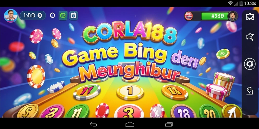 Screenshot gameplay CORLA188 menampilkan suasana Bingo yang seru dan interaktif.