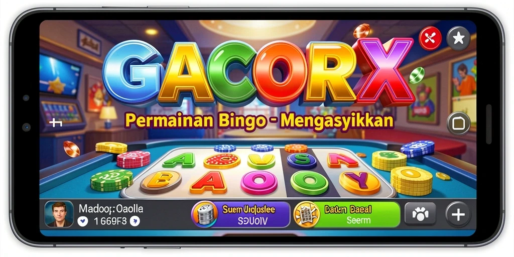Tampilan screenshot GACORX menampilkan keseruan gameplay Bingo yang mendebarkan.