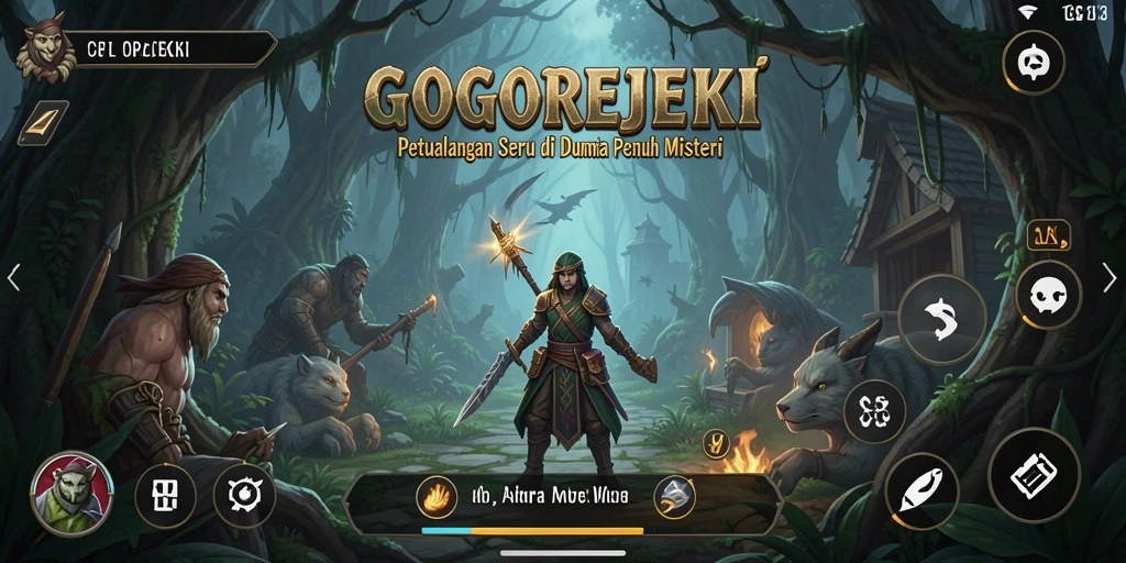 Tampilan gameplay mendebarkan di dunia petualangan GOGOREJEKI.