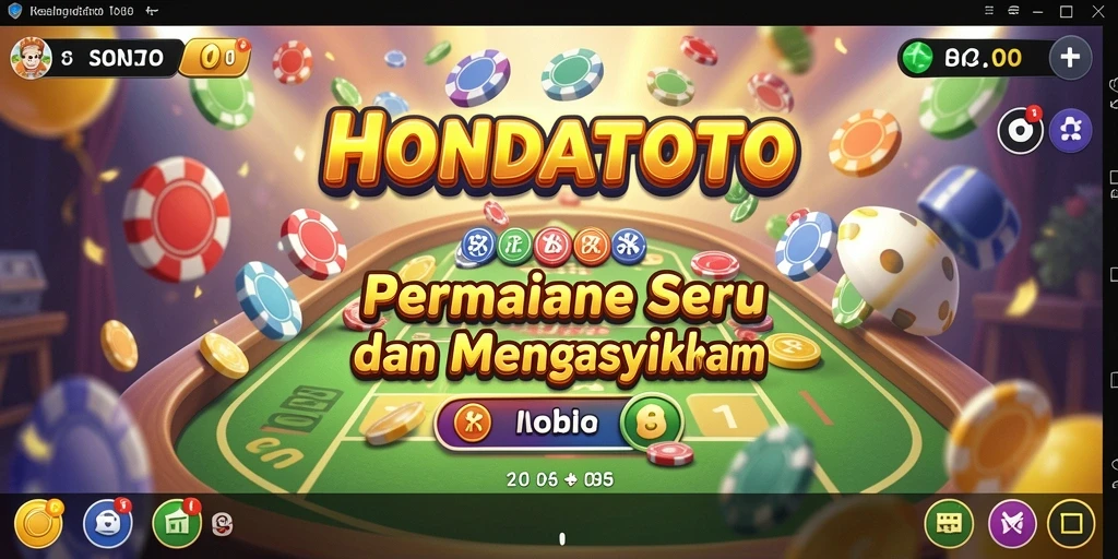 Tampilan menarik gameplay Bingo di HONDATOTO