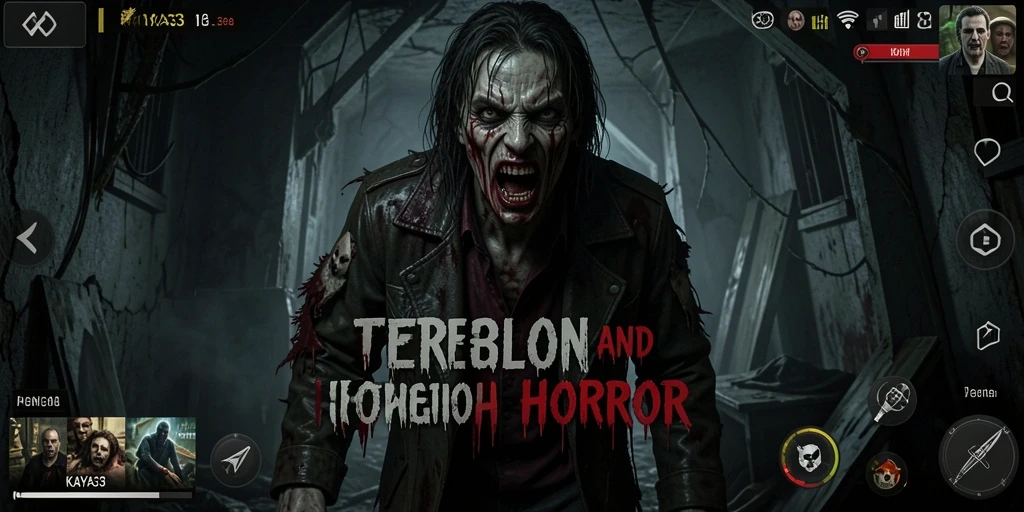 Tampilan gameplay KAYA33 yang mengerikan dan mencekam.