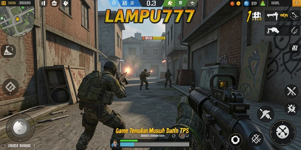 Tampilan gameplay mendebarkan dalam LAMPU777, penuh aksi dan strategi.