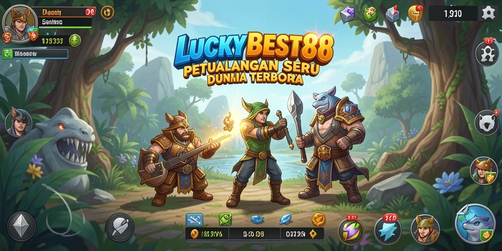 Tampilan gameplay seru dalam LUCKYBEST88 di dunia terbuka.