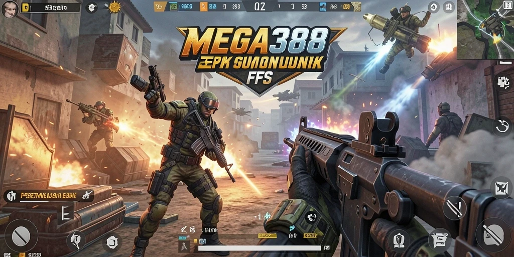 Gambaran gameplay seru dalam pertempuran FPS.