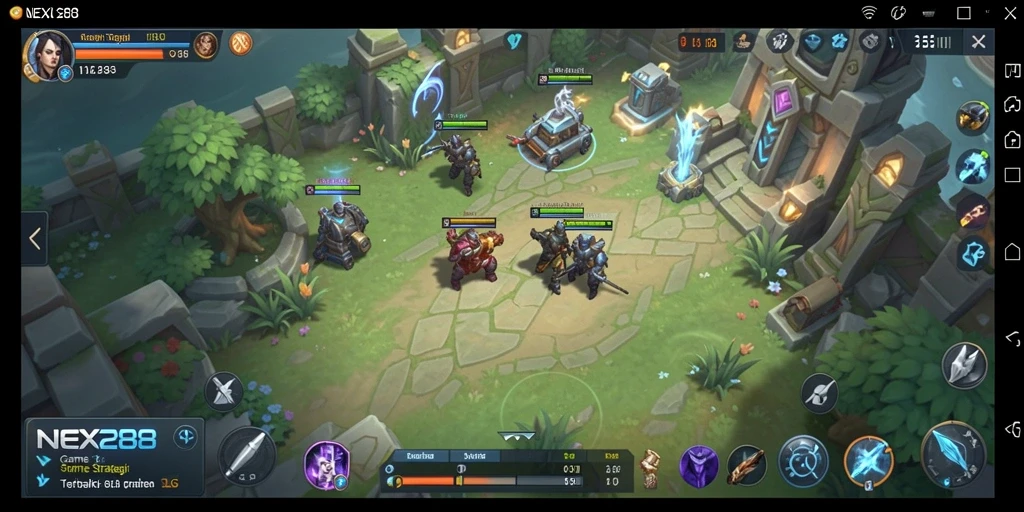 Tampilan gameplay menakjubkan NEX288 yang penuh strategi.