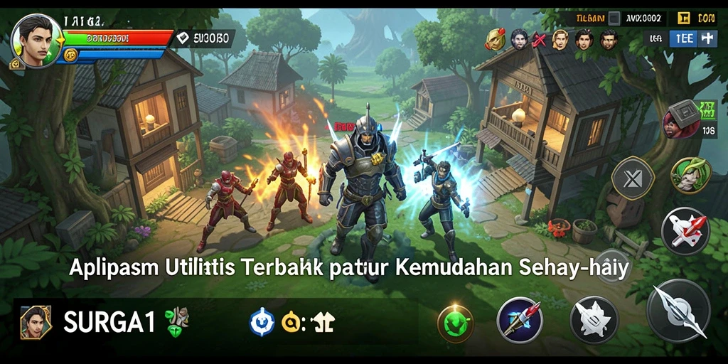 Tampilan utama SURGA11 dengan berbagai fitur utilitas.