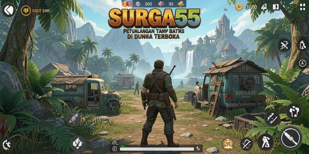 Tampilan menakjubkan dari gameplay Open World SURGA55.